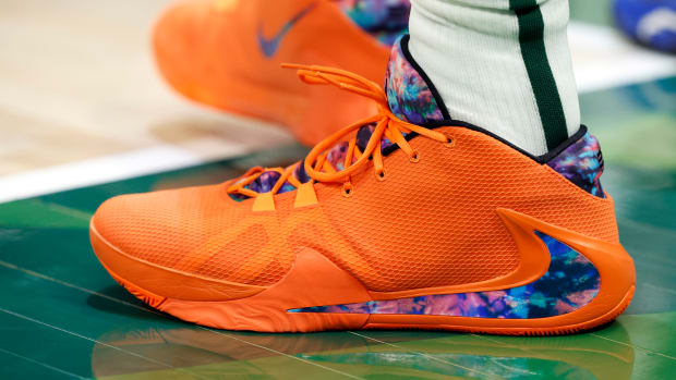 Nike Zoom Freak 1 worn by Giannis Antetokounmpo.